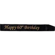 Fødselsdage Ordensbånd Hisab Joker Sash 60th Birthday Black/Gold