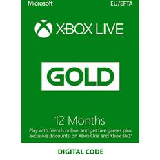 12 mois Cartes-cadeaux Microsoft Xbox Live Gold Card - 12 Months