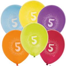 Hisab Joker Latex Ballon 5th Birthday 6-pack