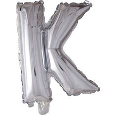 K Bogstavballoner Hisab Joker Foil Ballon Letter K Silver