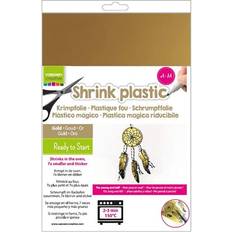 Vaessen Shrink Plastic A4 Gold 4 sheets