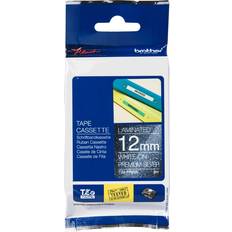 Kontorartikler Brother P-Touch Labelling Tape White on Premium Silver