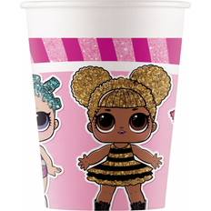 Rosa Pappersmuggar Globosnordic Paper Cup LOL 8-pack