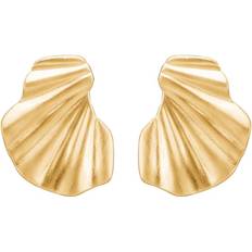 Wave Øreringe - Guld