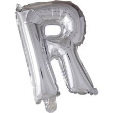 R Bogstavballoner Hisab Joker Foil Ballon Letter R Silver