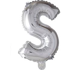 S Bogstavballoner Hisab Joker Foil Ballon Letter S Silver