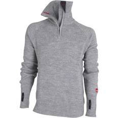 Herre - Slim Gensere Ulvang Rav Sweater w/zip Unisex - Grey Melange