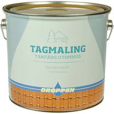 Droppen Maling Droppen - Tagmaling udendørs Sort 4L