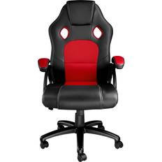 15 kg Chaises de jeu tectake Chaise gamer TYSON noir/rouge