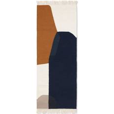 ferm LIVING Kelim Merge Blå, Multifärgad 70x180cm