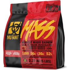 Aardbei Weight gainers Mutant Mass 2200g Strawberry Banana 2.2 kg