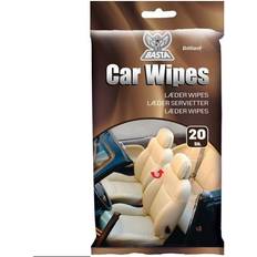 Billig Læderrengøring Basta Car Wipes Leather 20 pcs