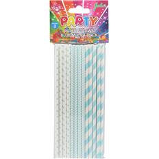 Prikkede Sugerør Hisab Joker Straws Mix Blue/Pink 24-pack