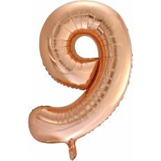 Hisab Joker Foil Ballon Number 9 Rose Gold