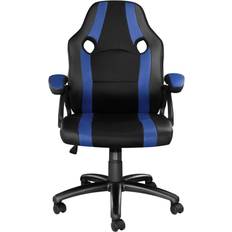 Accoudoirs Réglables - Oui - Tissu Chaises de jeu tectake Chaise gamer BENNY noir/bleu