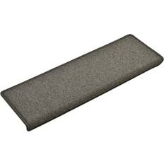 Alfombras de escalera vidaXL 134568 15-Pack Gris cm