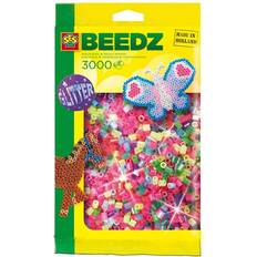 Perler på tilbud SES Creative Beedz Iron on Beads Mix Glitter 3000pcs 00774