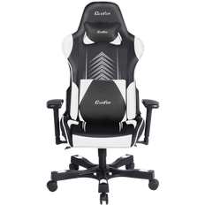 White clutch Clutch Chairz Crank Series "Poppaye Edition" Gaming Chair - Black/White