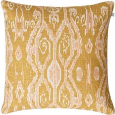 Chhatwal & Jonsson Ikat Madras Cushion Cover Yellow (50x50cm)