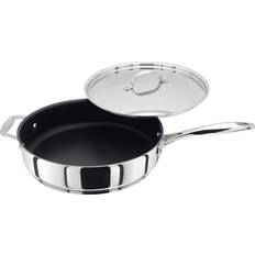 Stainless Steel Saute Pans Stellar Non Stick with lid 28 cm