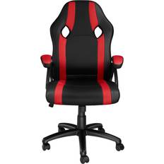 Adulte - Oui - Tissu Chaises de jeu tectake Chaise gamer GOODMAN noir/rouge