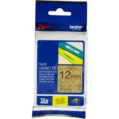 Office Supplies Brother P-Touch Labelling Tape Black on Gold