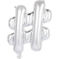 Hisab Joker Foil Ballon Hashtag Silver