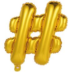 Hisab Joker Foil Ballon Hashtag Gold