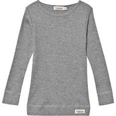 MarMar Copenhagen T-Shirts MarMar Copenhagen Plain Tee LS - Grey Melange