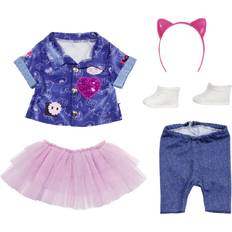 Baby Born Toys Baby Born Baby Born Deluxe Jeans Dress Set 43cm