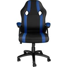 tectake Sedia da ufficio Goodman nero/blu da