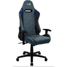 Armlæn - Læder - Nakkepuder - Voksen Gamer stole AeroCool Duke AeroSuede Gaming Chair - Black/Blue