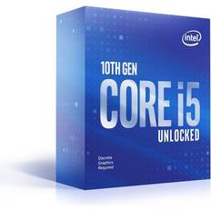 Intel Comet Lake (2019) Suorittimet Intel Core i5 10600KF 4,1 GHz 6 ydintä 12 säiettä 12 Mt välimuistia LGA1200-asennuspaikka Laatikko (ilman jäähdytintä