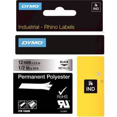 Dymo Cintas de etiquetar Dymo Rhino Label Black on Metallic