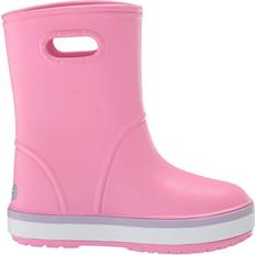 Gummistiefel Crocs Kid's Crocband Rain Boot - Pink Lemonade/Lavender