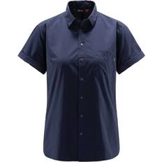 Polyamid Skjorter Haglöfs Idun Lite SS Shirt Women - Tarn Blue