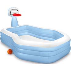 Intex Piscine Gonfiabili Intex 57183 Piscina Gonfiabile Family Basket Colore Bianco Blu