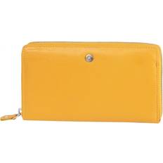 Greenburry Spongy Nappa Leather Ladies Wallet - Yellow