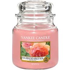 Yankee Candle Sun Drenched Apricot Rose Medium Bougie Parfumée 411g