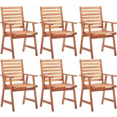 Madera Sillas de Patio vidaXL 3051101 6-pack Silla de jardín para comedor