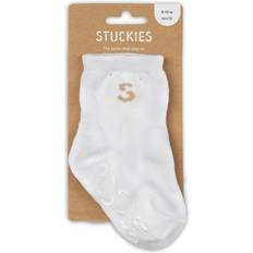 3-6M Strumpor Stuckies Socks - White