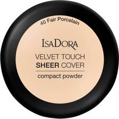 Parfymefri Pudder Isadora Velvet Touch Sheer Cover Compact Powder #40 Fair Porcelain