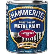 Hammerite Røde Maling Hammerite Direct to Rust Hammered Effect Metalmaling Hammered Red 0.75L