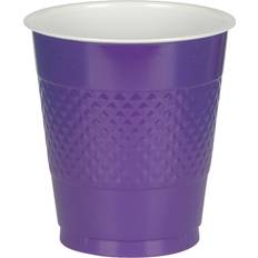 Purple Plastic Cups Amscan Plastic Cup Purple 10-pack