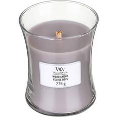 Blanc Bougies Parfumées Woodwick Wood Smoke Medium Bougie Parfumée 275g