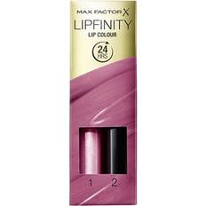 Max Factor Lucidalabbra Max Factor Lipfinity Lip Colour, Rossetto Lunga Durata e Gloss Idratante con Applicazione Bifase, Nuance 040 Vivacious, 2.3 ml e 1.9 g