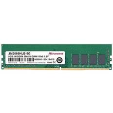 Transcend JetRAM Werkgeheugenmodule voor PC DDR4 8 GB 1 x 8 GB Non-ECC 2666 MHz 288-pins DIMM CL19 JM2666HLG-8G
