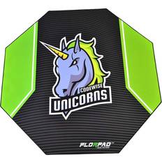 Codewise Unicorns Gamer Floor Mat - Black/Green