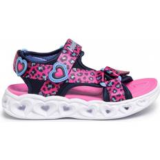 Textile Sandals Children's Shoes Skechers S Lights Heart Lights Savvy Cat - Hot Pink/Blue