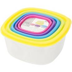 BigBuy Kitchen Storage BigBuy Rainbow Food Container 5pcs